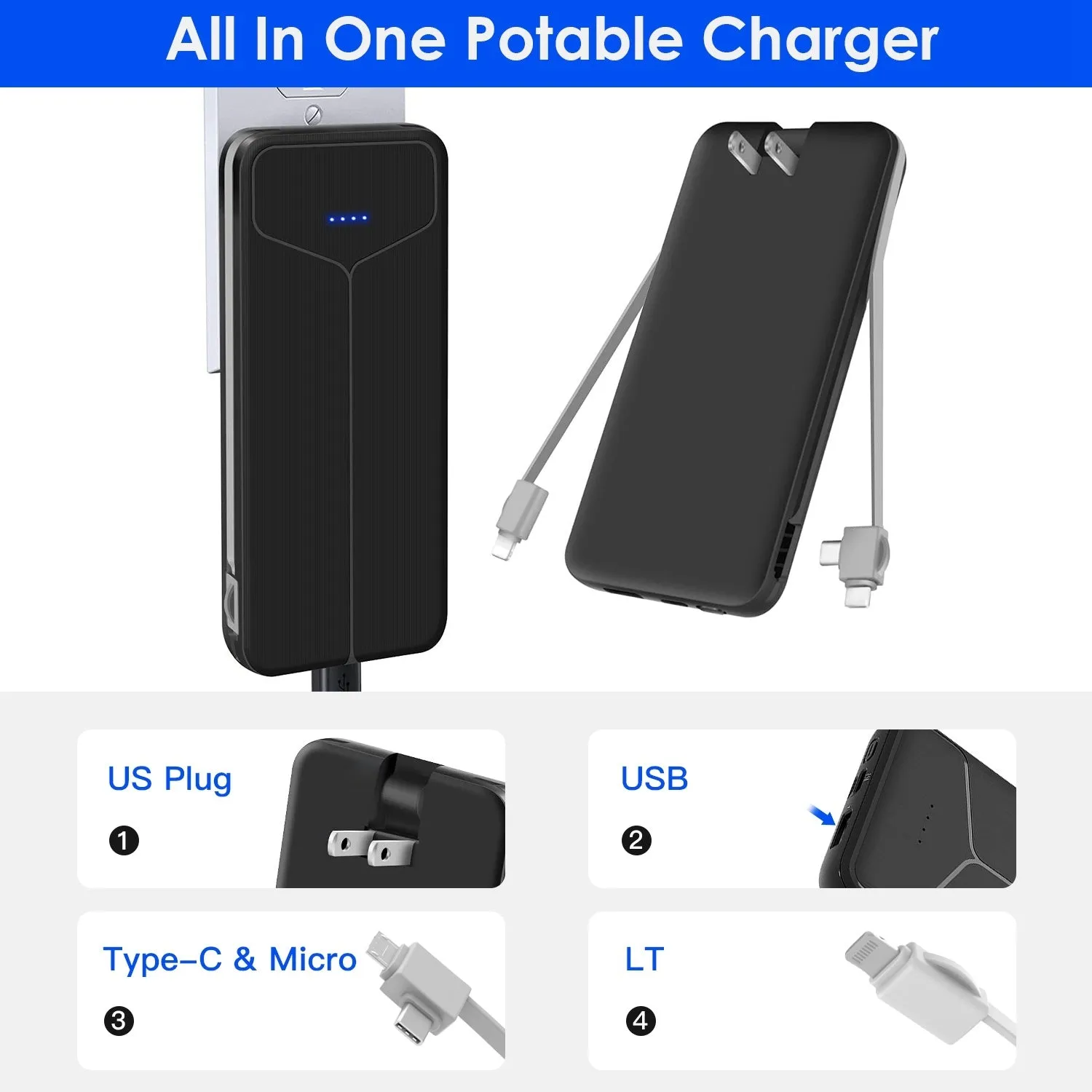 10000mAh Power Bank