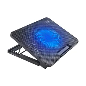 17" Multi-Function Adjustable Cooling Pad With USB Ports And Integrated Fan