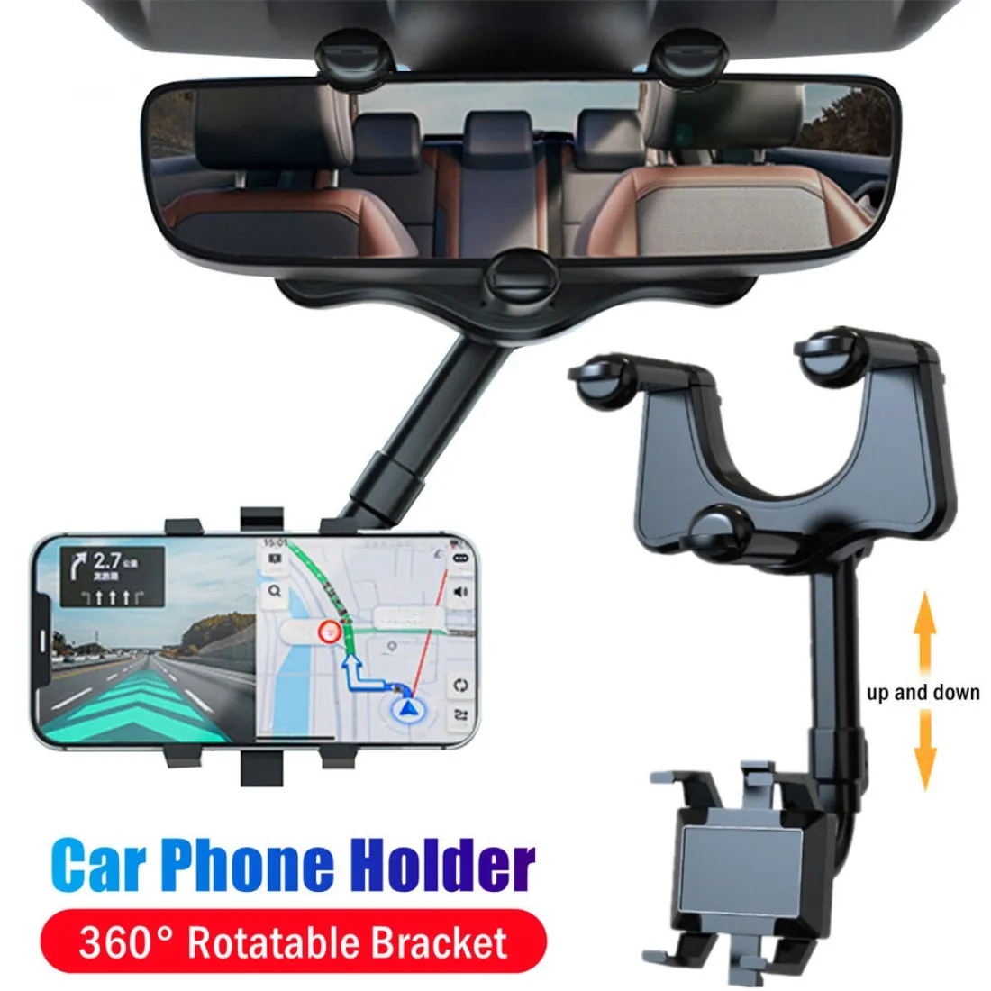 360° Rotating Phone Car Holder