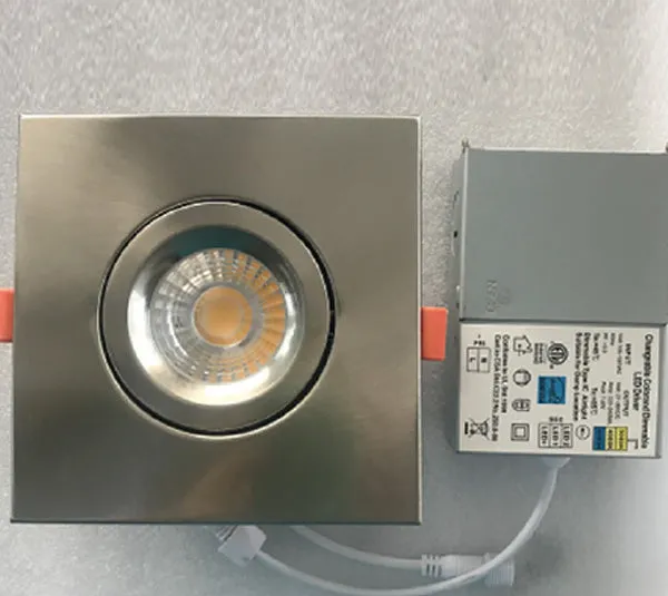 3CCT Switchable Square Gimbal Downlight - Square