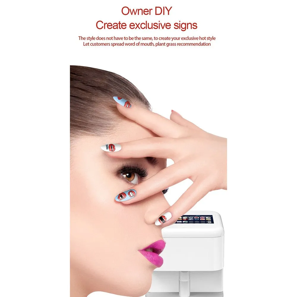 3D Portable Digital Art Nail Automatic Printer