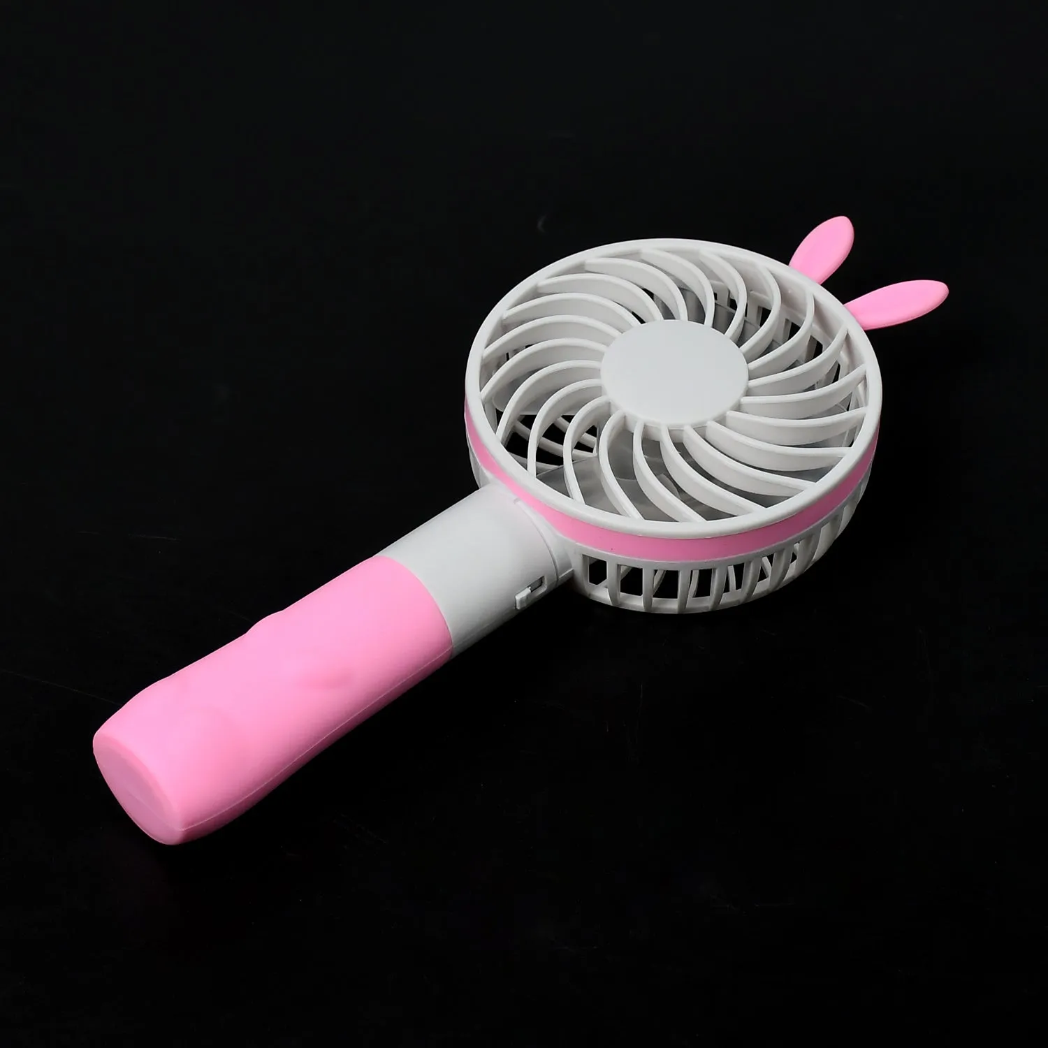 4811 Portable Princess Rabbit Styled Rechargeable Handheld Fan For Travel , home & Office Use (Battery Not Include)