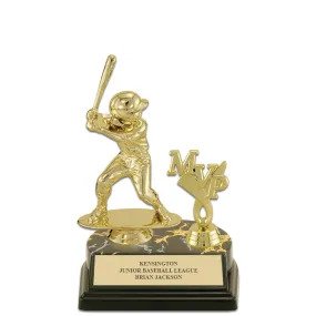 5-1/2" Black Base Award Trophy With Trim