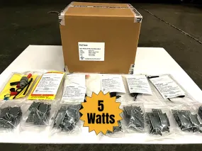 500 ft. Self Regulating Cable Package - 5 watts 208-277 volts, 2 Hard-wired Connection Kits, 1 Splice T Kit, 100 Roof Clips & 3 End Seal Kits