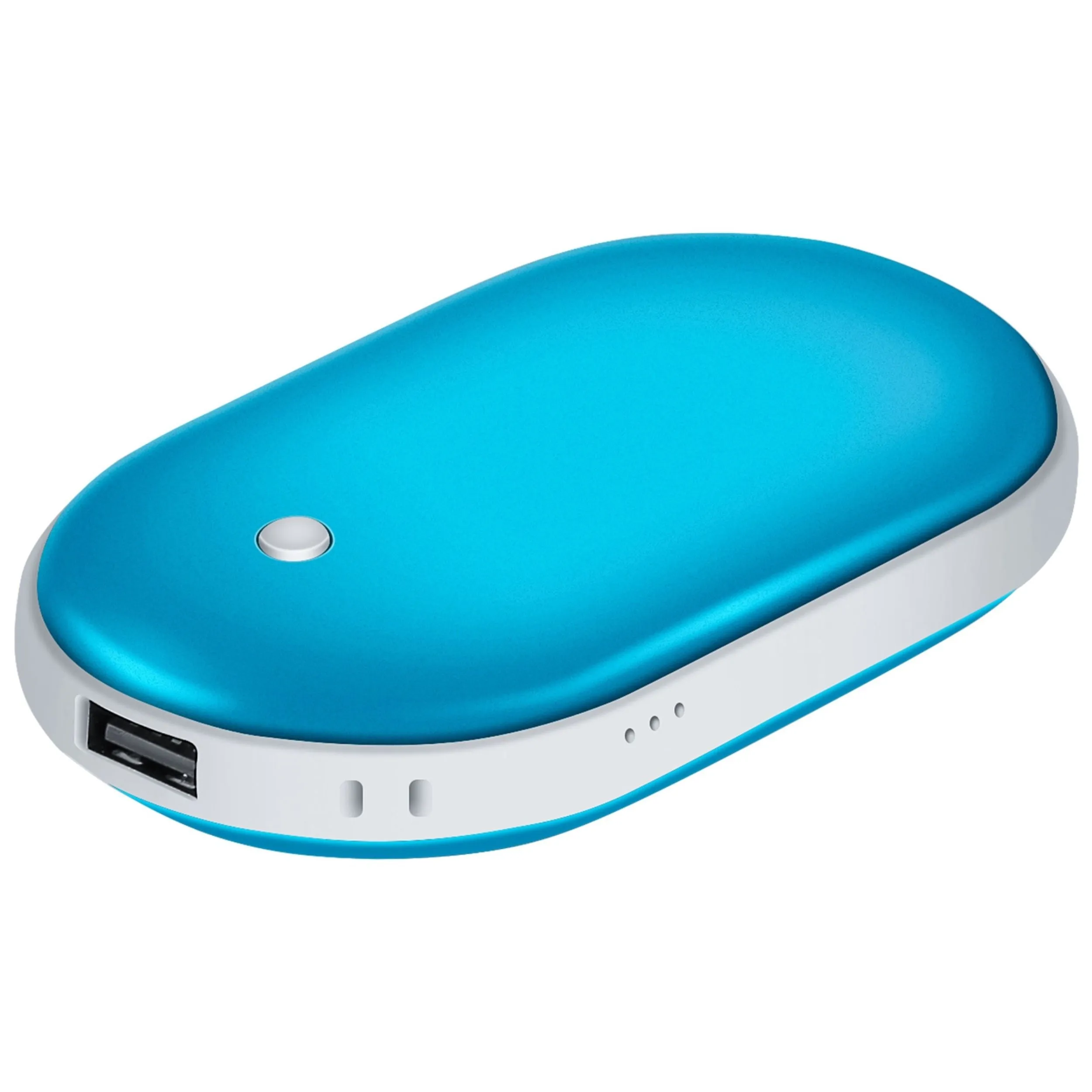 5000mAh Portable Hand Warmer & Power Bank - Rechargeable, Double-Sided Heating, Pocket Size