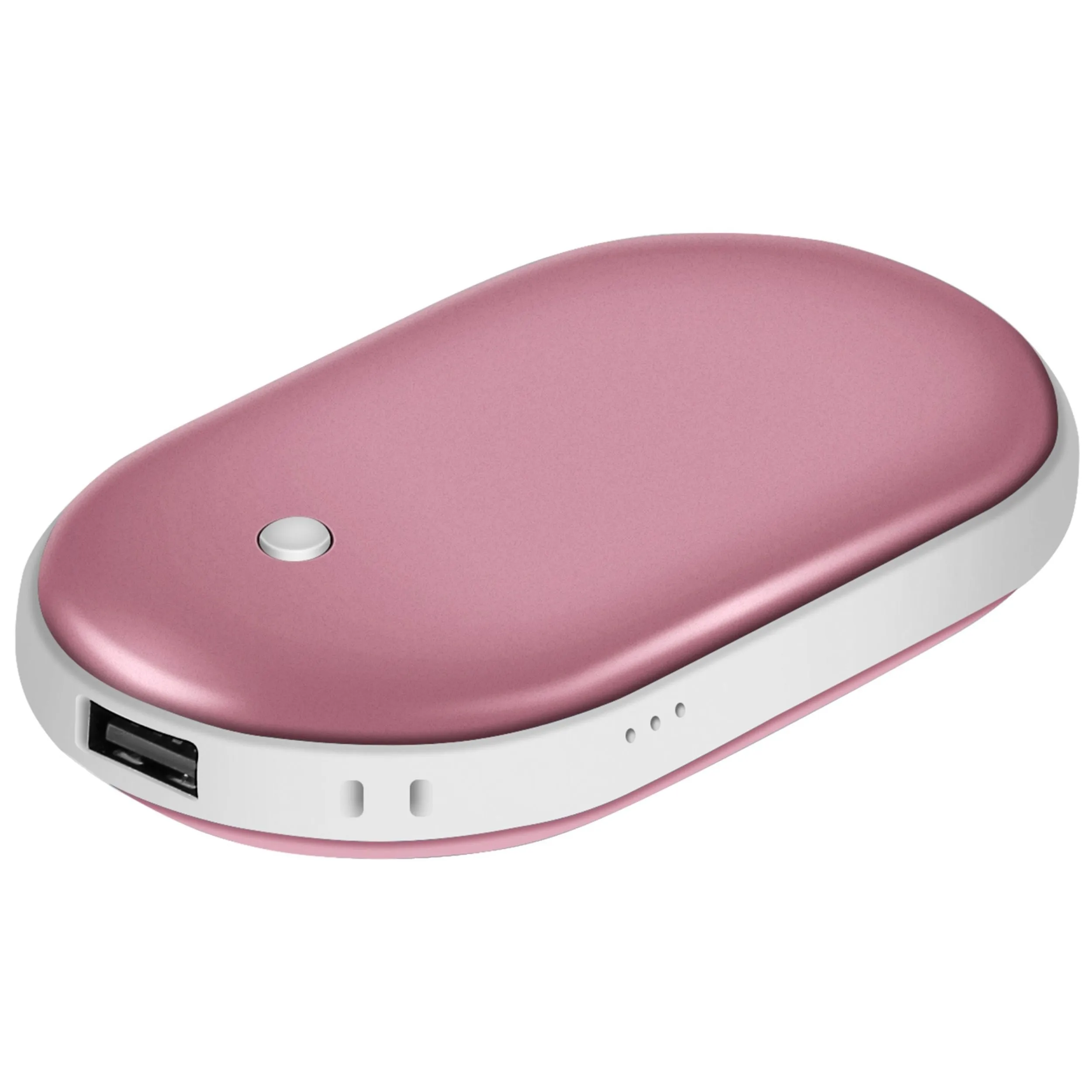 5000mAh Portable Hand Warmer & Power Bank - Rechargeable, Double-Sided Heating, Pocket Size