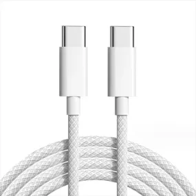 60W USB-C Fast Charge & Data Transfer Cable - 1 Meter Nylon Braided Design