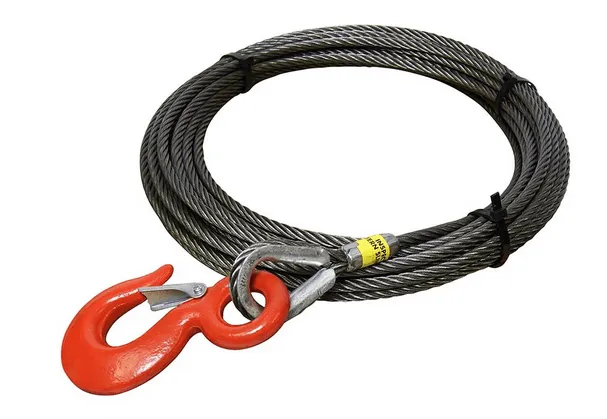 7/16" Steel Core Winch Cable with Eye Hook All-Grip®