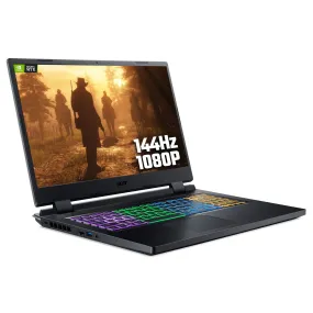 Acer Nitro 5 Gaming Laptop, Intel Core i5-12450H, NVIDIA GeForce RTX 4050, 16 GB RAM, 512 GB SSD, 17.3" Inch FHD Display, Win 11 Home, Black