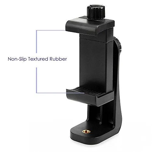 Acuvar Heavy Duty Rotating Smartphone Tripod Mount Holder. Fits iPhone 11 Pro Max, 11 Pro, 11, X Xs Max Xr 8, 8 , 7, 7 Plus, 6, SE 2, Samsung Note Galaxy S20 S10 Android and Many Phones