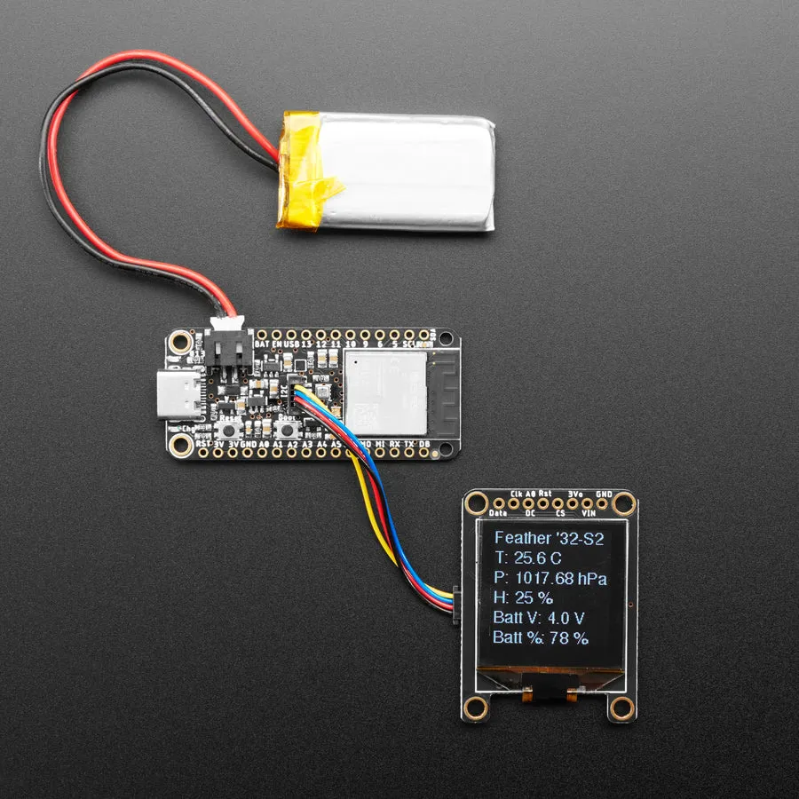 Adafruit ESP32-S2 Feather with BME280 Sensor - (4MB Flash/2MB PSRAM)