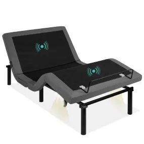 Adjustable Bed Base with Massage, Remote, USB Ports