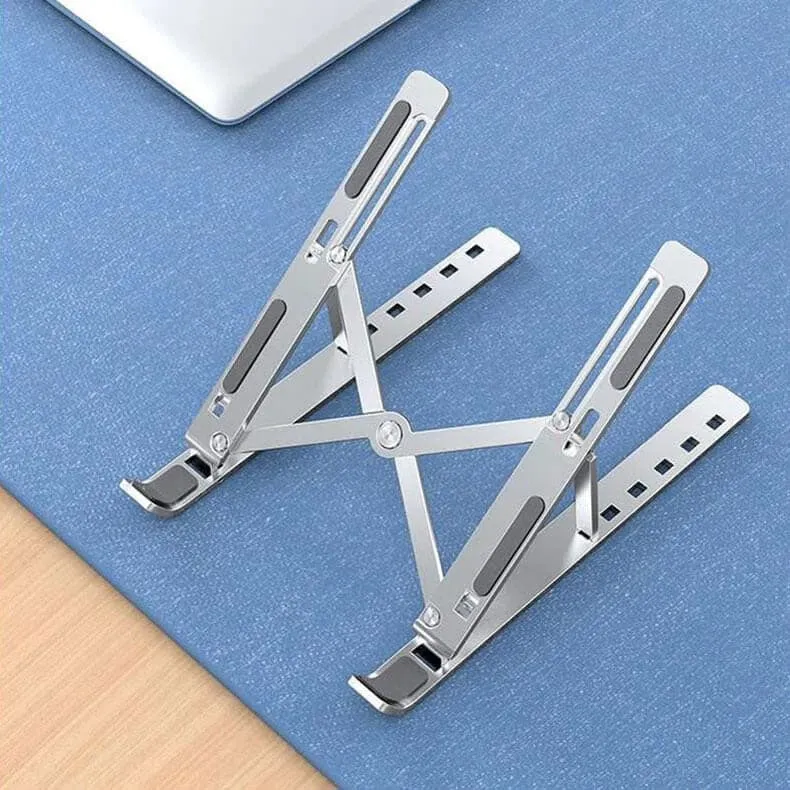 Adjustable Stand Holder with Built-in Foldable Legs Classic Cooling pads for Laptop & Tablet