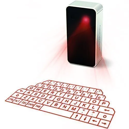 AGS Wireless Laser Projection Bluetooth Virtual Keyboard for Iphone, Ipad, Smartphone and Tablets