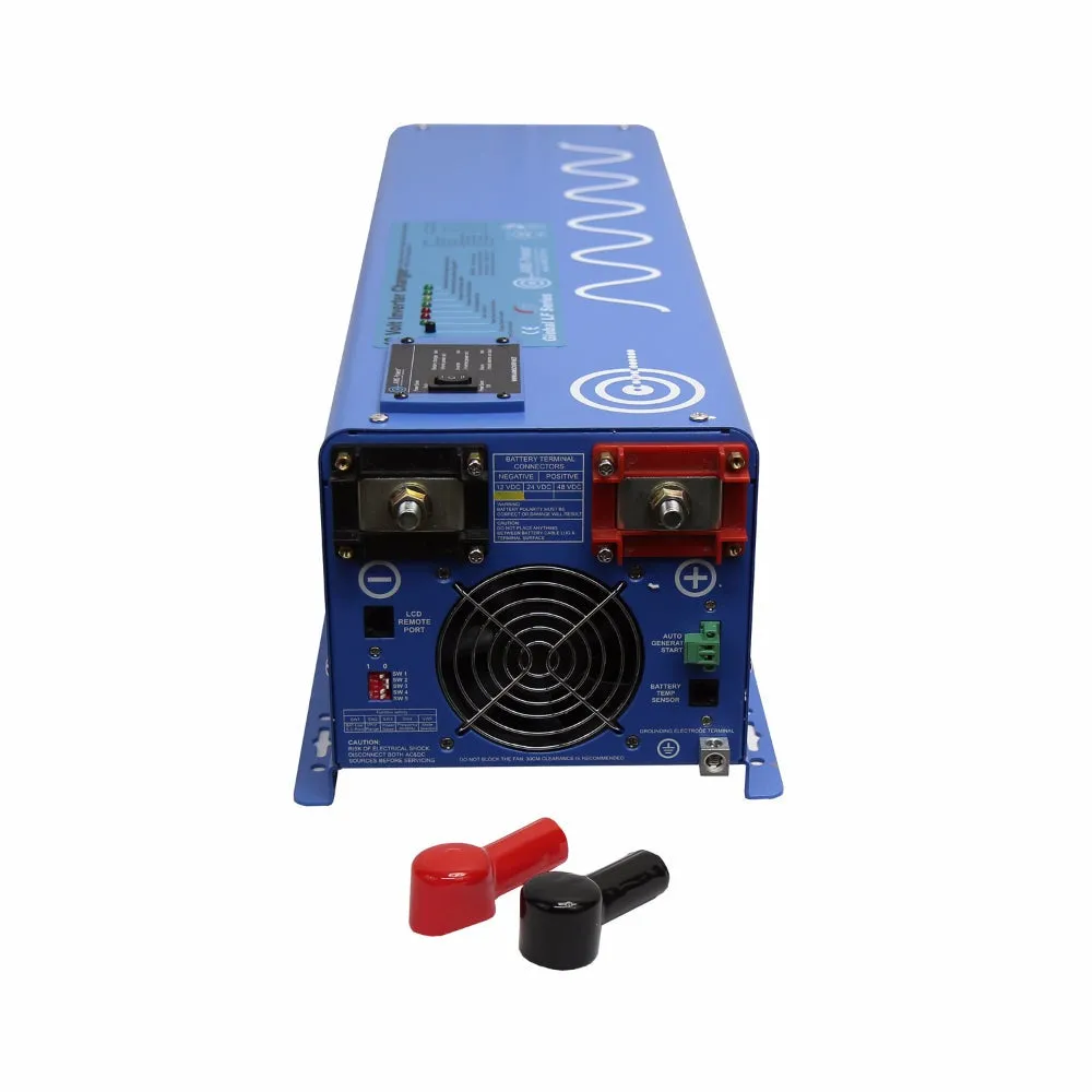 Aims Power 4000 Watt Pure Sine Inverter Charger 12VDC to 120VAC Output - PICOGLF40W12V120V