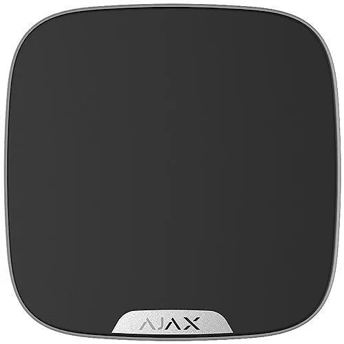 AJAX 42846.61.BL3 Wireless Outdoor Siren with a Clip Lock for a Branded Faceplate, Black