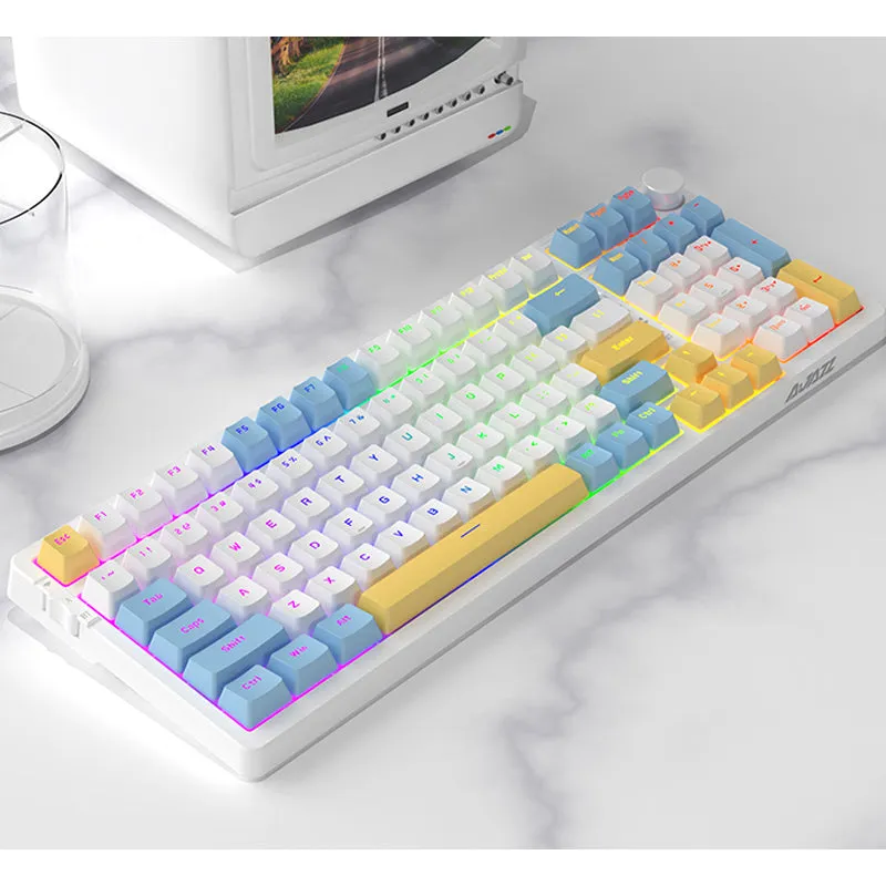 Ajazz AK992 Summer Blue Wireless Mechanical Keyboard