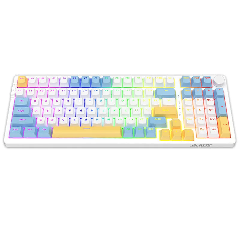 Ajazz AK992 Summer Blue Wireless Mechanical Keyboard