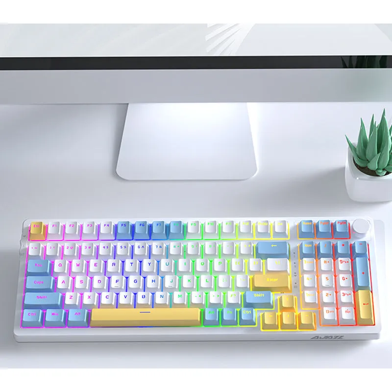 Ajazz AK992 Summer Blue Wireless Mechanical Keyboard