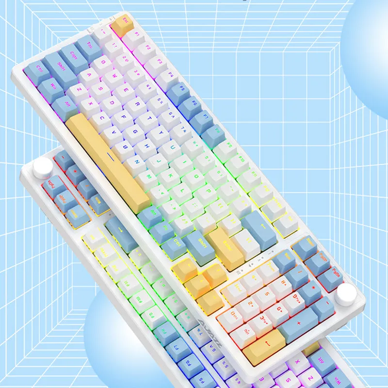 Ajazz AK992 Summer Blue Wireless Mechanical Keyboard