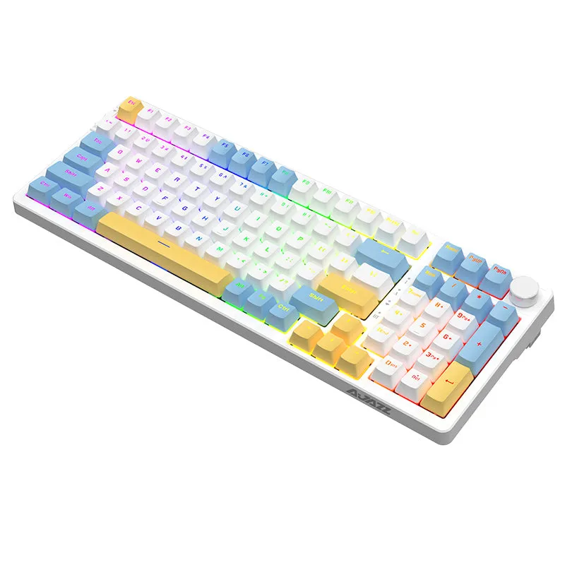 Ajazz AK992 Summer Blue Wireless Mechanical Keyboard