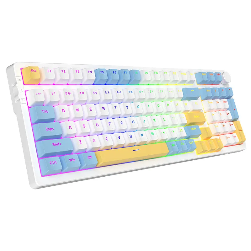 Ajazz AK992 Summer Blue Wireless Mechanical Keyboard