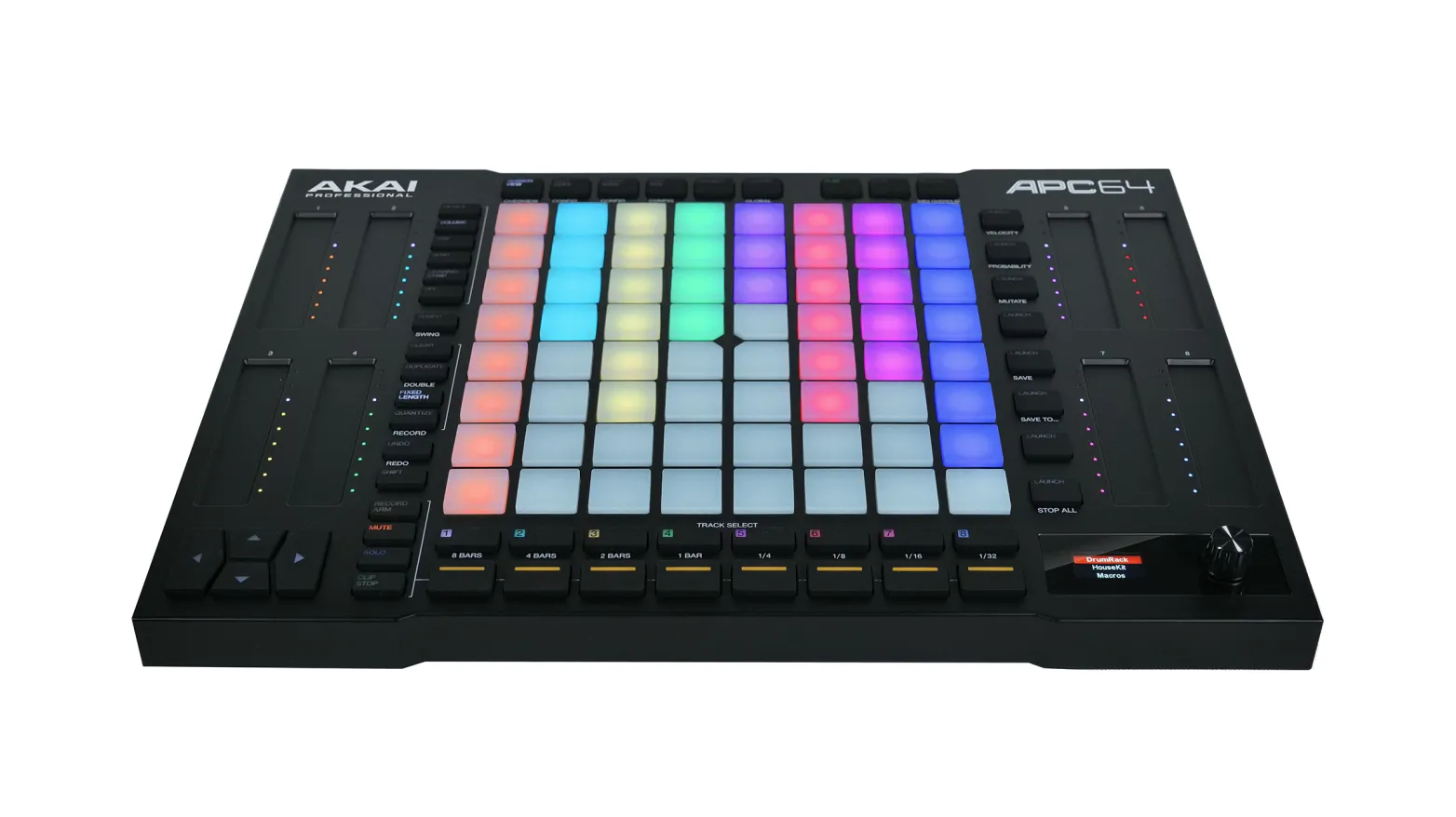 Akai APC64 Ableton Live Controller With 64 Velocity-Sensitive Pads and 8 Assignable Touch Strips