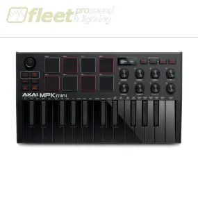 Akai MPKMINI3B MIDI Controller Keyboard- Black