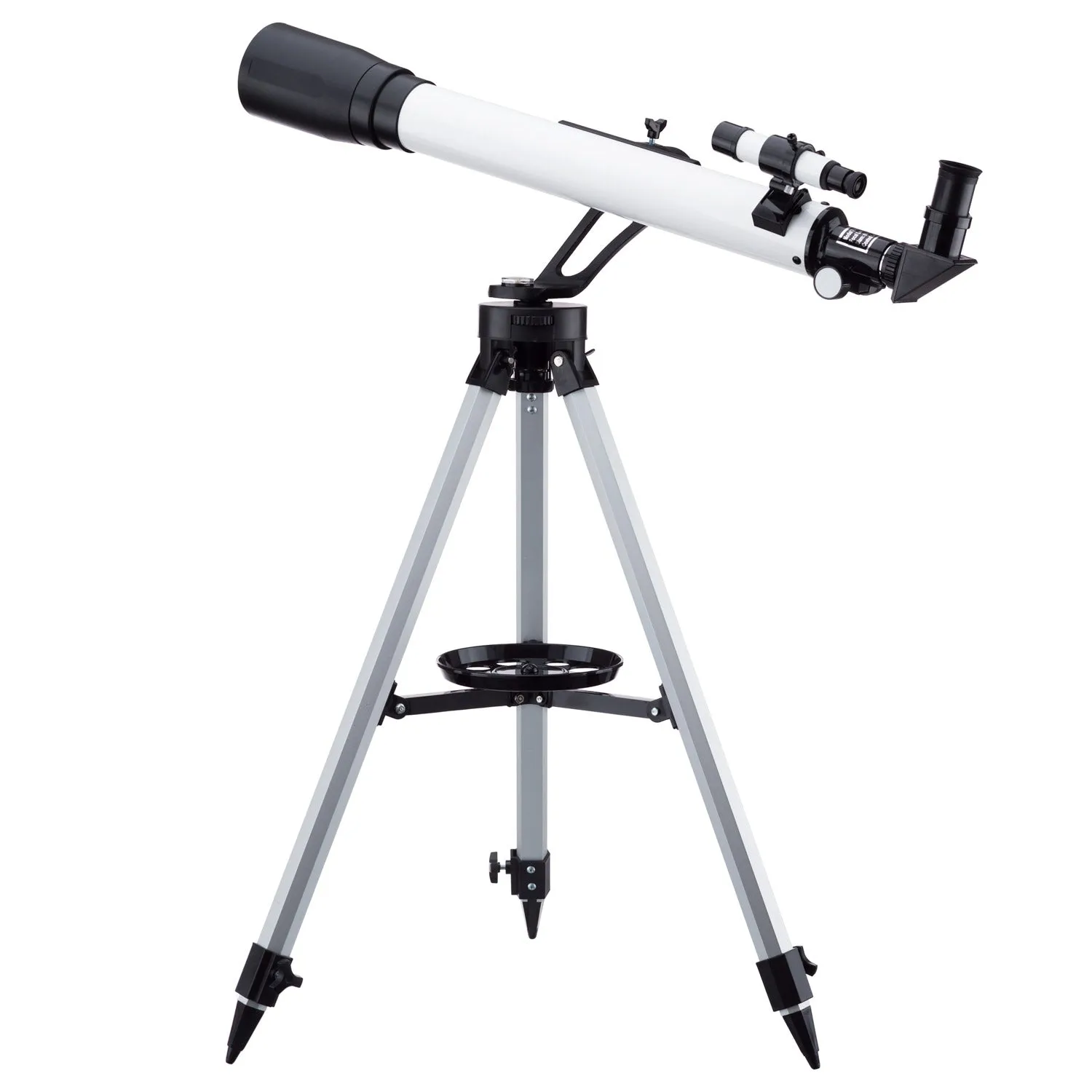 AmScope 35X-350X Magnification 700x60mm Focal Length Kid's Refractor Telescope with Tripod and Azimuth Mount