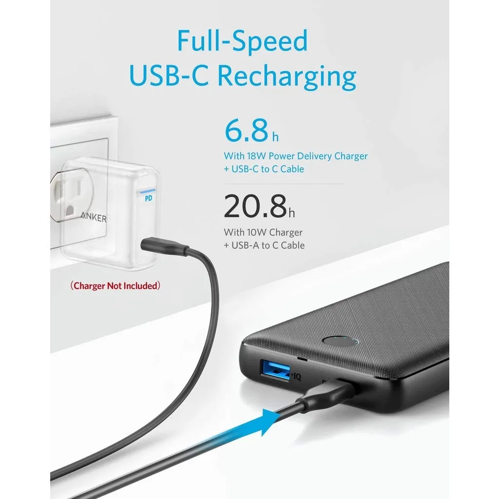 Anker A1287 PowerCore Essential 20000mAh 20W PD Power Bank Compatible with iPhone 12/12 Pro / 12 Pro Max and More