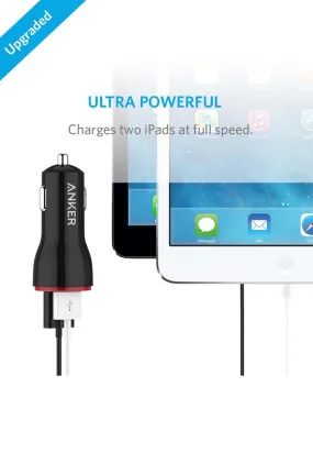 Anker - Powerdrive 2 Usb Car Charger & Micro Usb Cable (Black)