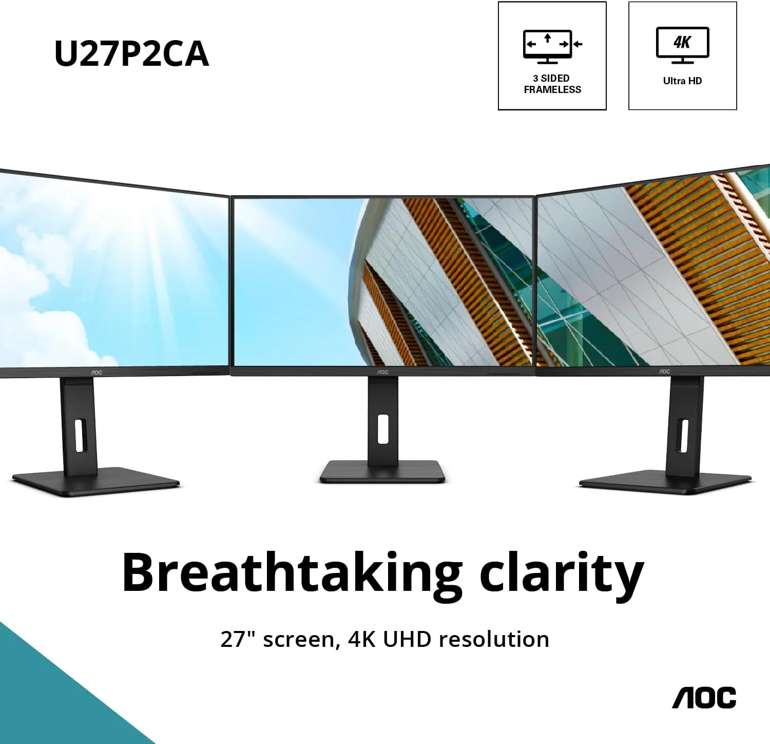 AOC 32" 2560 x 1440 75Hz QHD Monitor - Certified Refurbished