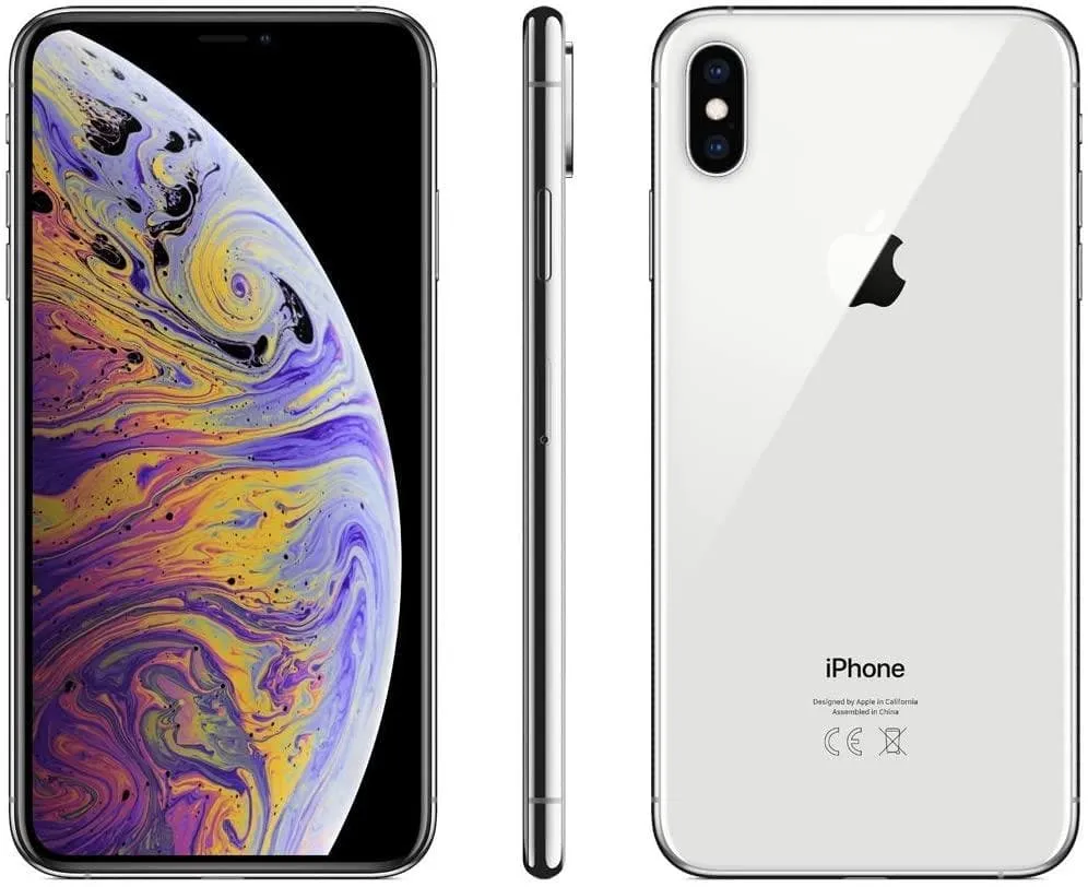 Apple iPhone XS Max, 64GB, Silver, Unlocked