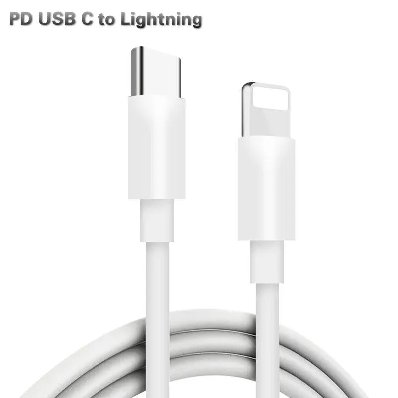 Apple USB-C to Lightning 1M/2M Cable with 20W PD Power Adapter