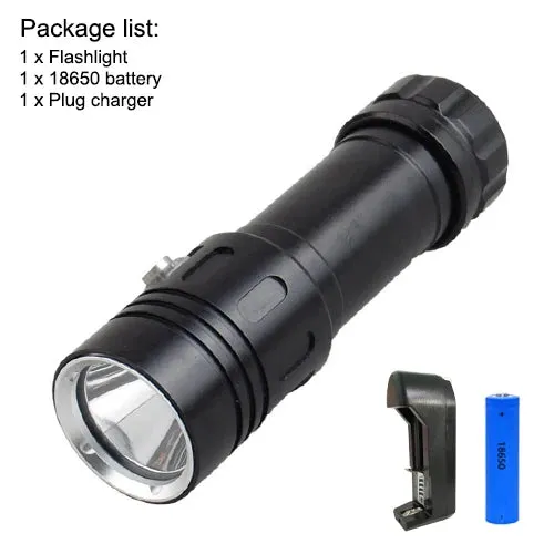 Asafee Af05D Led Flashlight Torch Underwater 50M Diving Lamp 4 File Waterproof L2 Dive Light Power By 26650 Battery