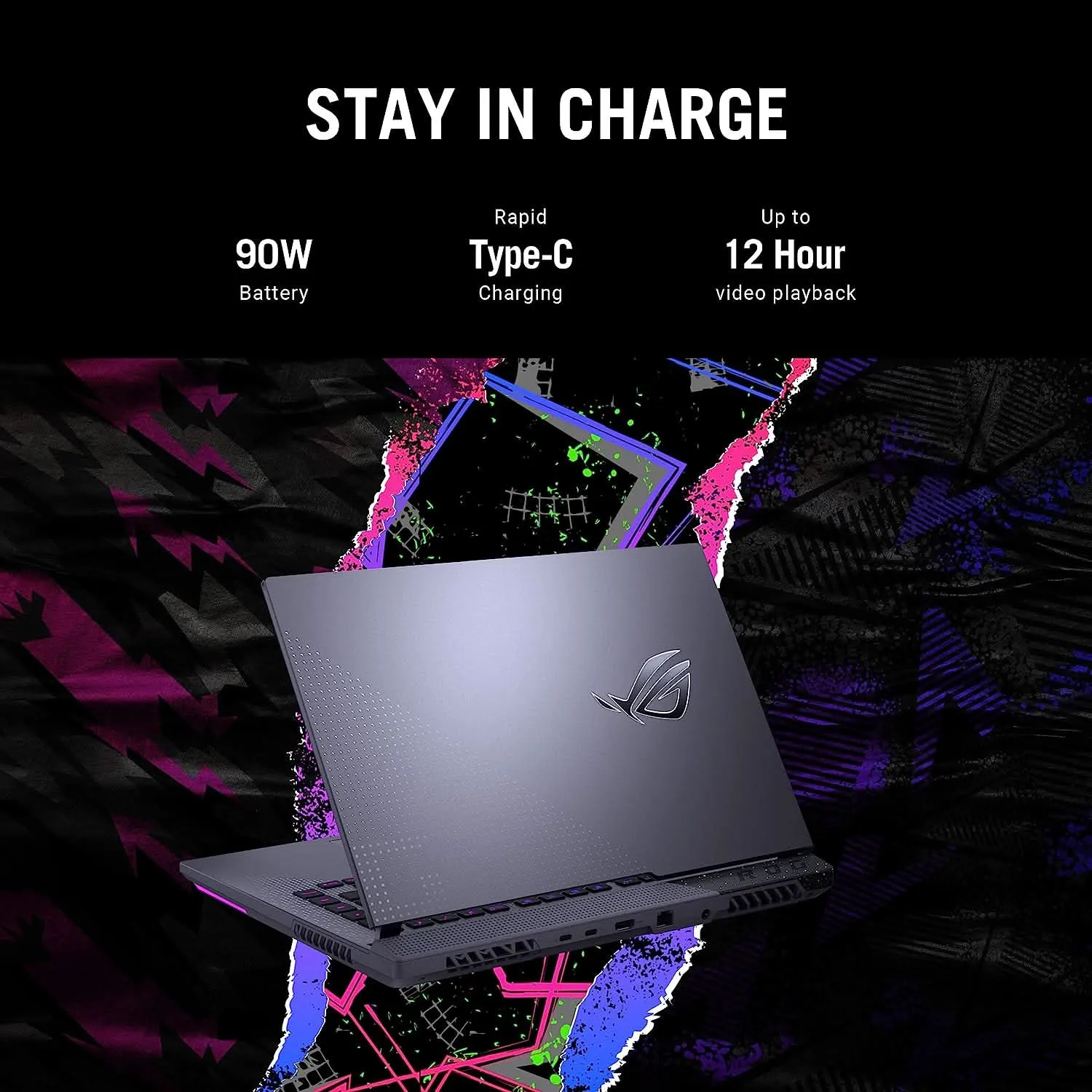 ASUS ROG STRIX G15 G513RM-HF272WS [R7-6800H RYZEN/16GB DDR4/1TB SSD/WIN11 HOME MSO/15.6 INCH/6GB RTX 3060 GRAPHICS /1 YEAR(S)/GREY]