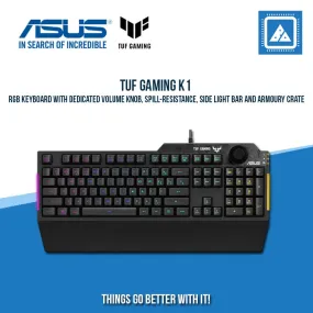 ASUS TUF GAMING K1 MECH-BRANE GAMING KEYBOARD (TACTILE SWITCH)