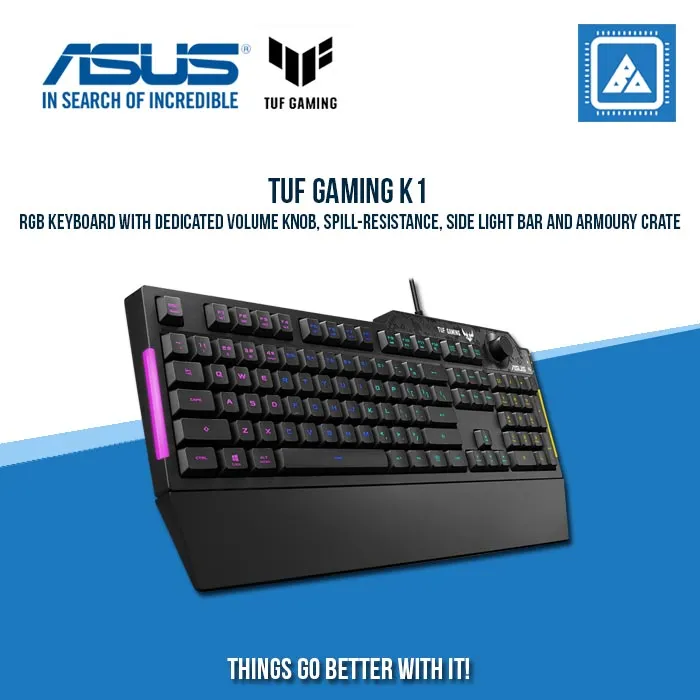 ASUS TUF GAMING K1 MECH-BRANE GAMING KEYBOARD (TACTILE SWITCH)