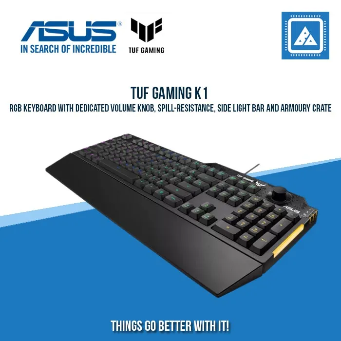 ASUS TUF GAMING K1 MECH-BRANE GAMING KEYBOARD (TACTILE SWITCH)