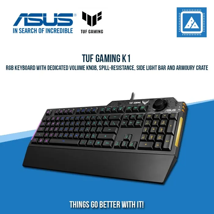 ASUS TUF GAMING K1 MECH-BRANE GAMING KEYBOARD (TACTILE SWITCH)