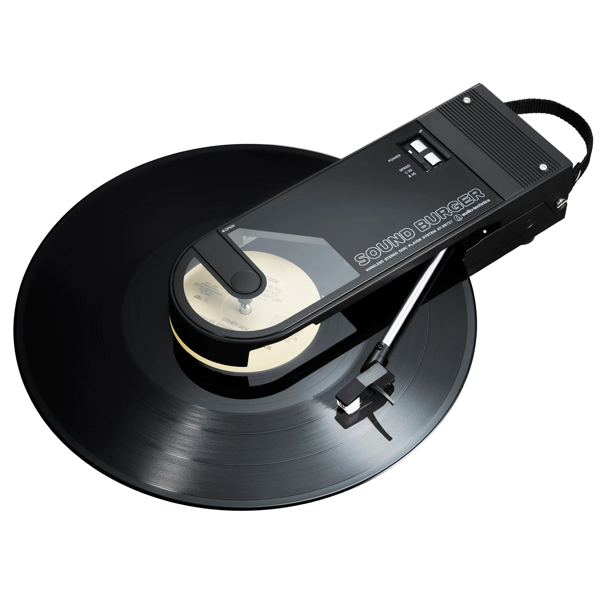 Audio-Technica / The Sound Burger Portable Bluetooth Turntable AT-SB727 in Black