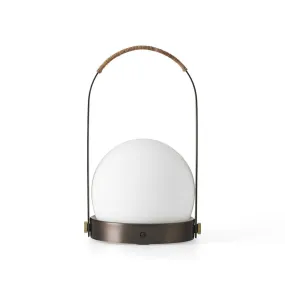 audo copenhagen (menu) | carrie portable table lamp | bronzed brass   leather