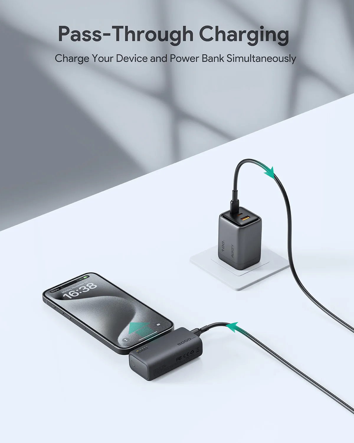 AUKEY PB-Y59 Spark Mini 5000mAh 22.5W Compact Powerbank with USB-C Connector