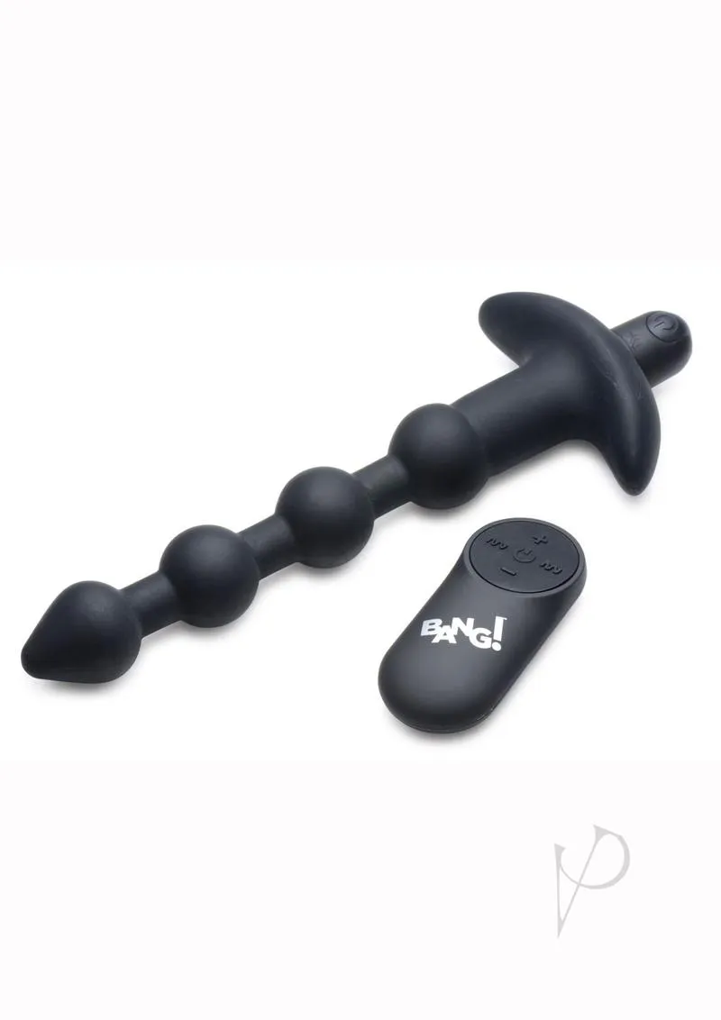 Bang Vibe Anal Beads W/remote Black