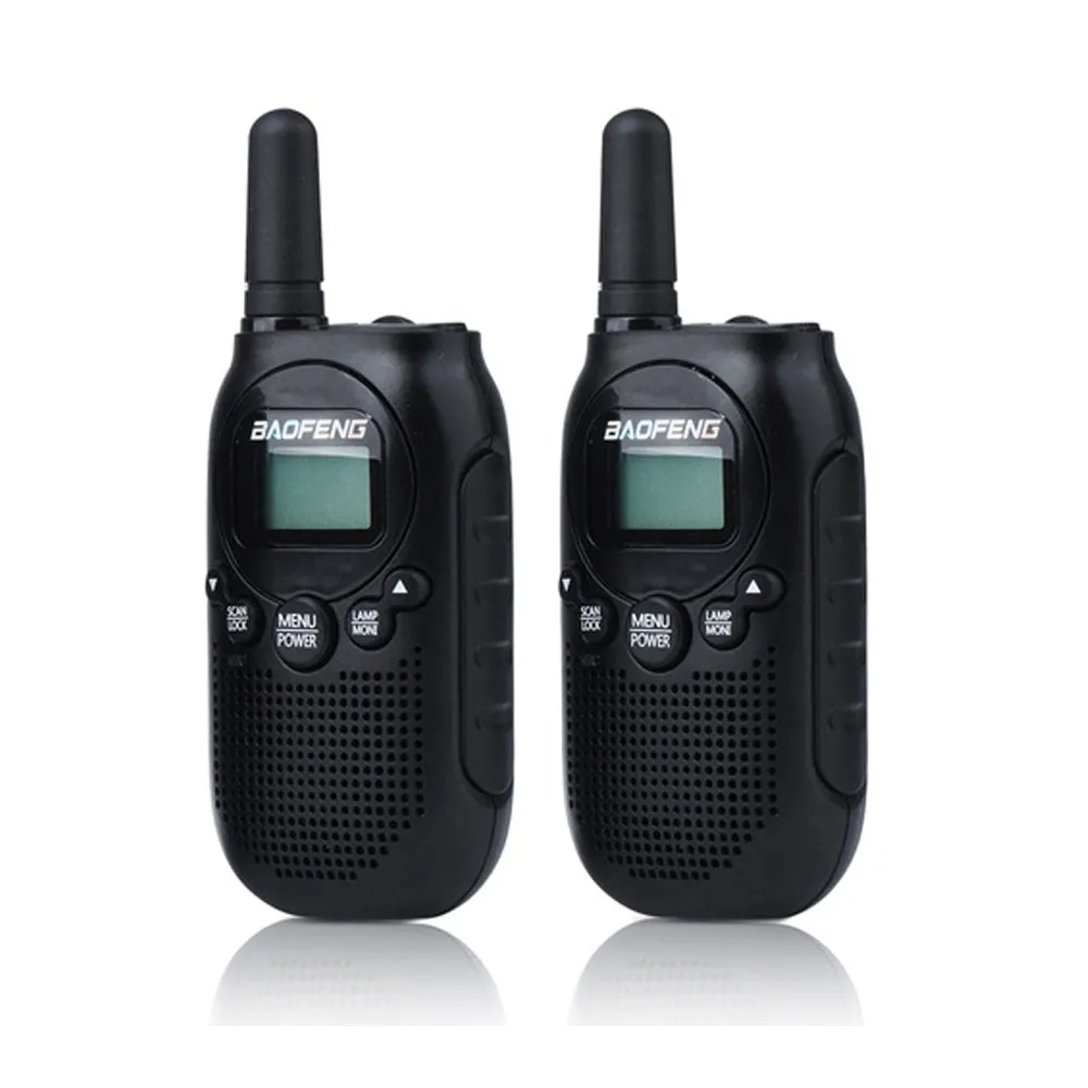 BaoFeng BF-T6 (Single & Set of 2/3/4) Walkie-Talkie UHF Transceiver 2W Two-Way Radio with 16 Store Channels, 400-480MHz Frequency Range, 5km Max. Talking Range, Clear Voice Output, 1500mAh Battery Capacity