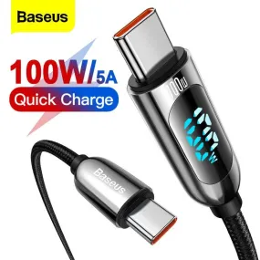 Baseus 100W Fast Charging Display USB C Type C Cable