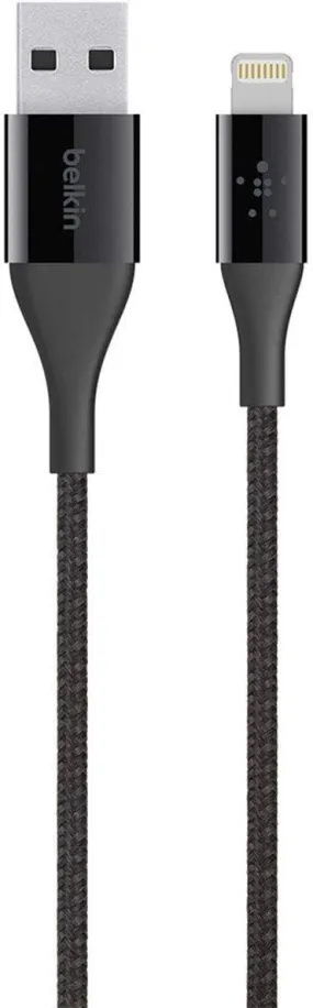 Belkin Premium Kevlar 2.4 Lightning to USB Cable 4ft Black