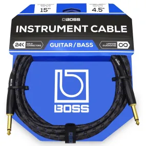 BIC15  BIC-15 Instrument Cable 15ft SS 15ft / 4.5m - Straight/Straight