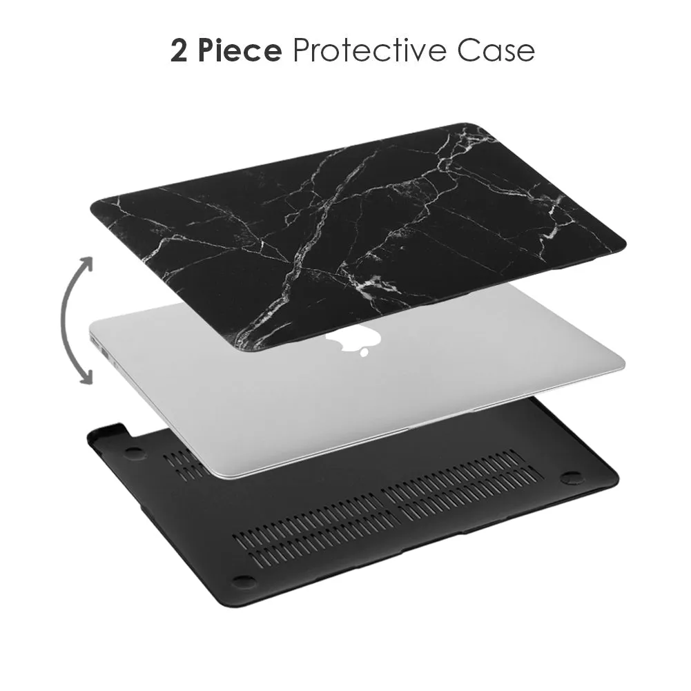 Black Marble MacBook Case