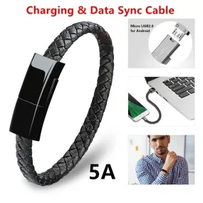 Bracelet USB Charging Micro Cable Data Charging Cord